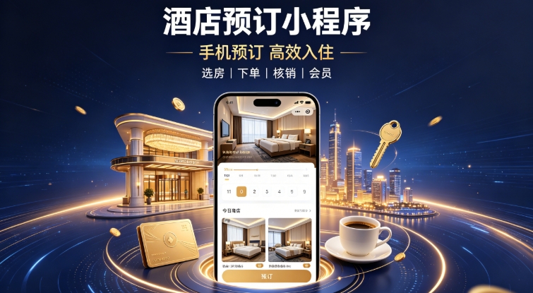酒店自营预订小程序定制开发实战案例｜金沙城js9线路检测中心本地门店私域小程序开发运营全解析